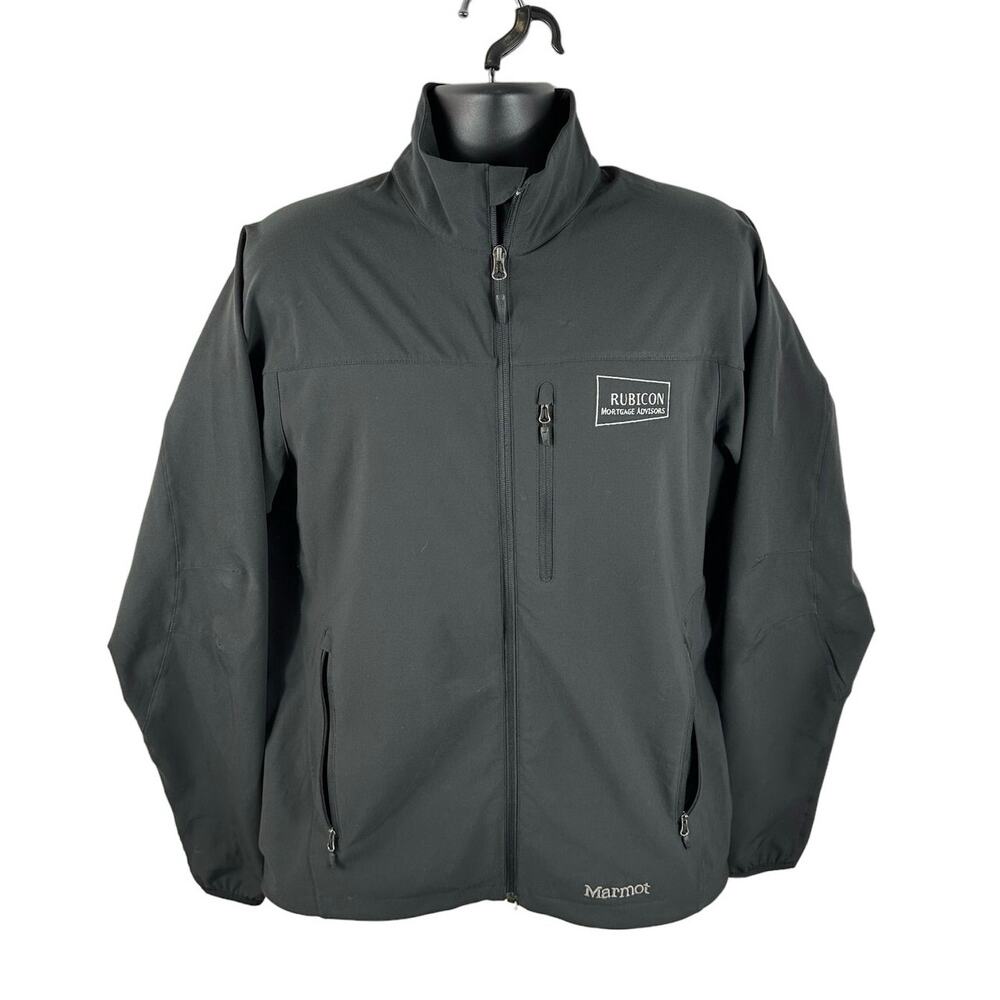 Marmot Mens Tempo Softshell Jacket M3 Black Size Large Embroidered